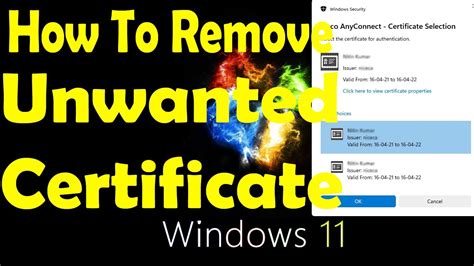 Windows hello for business: remove certificate from virtual 